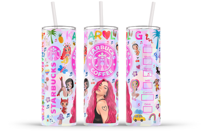 Mañana Bonito 20oz Tumbler Wrap - Karol G Design - VartDigitals