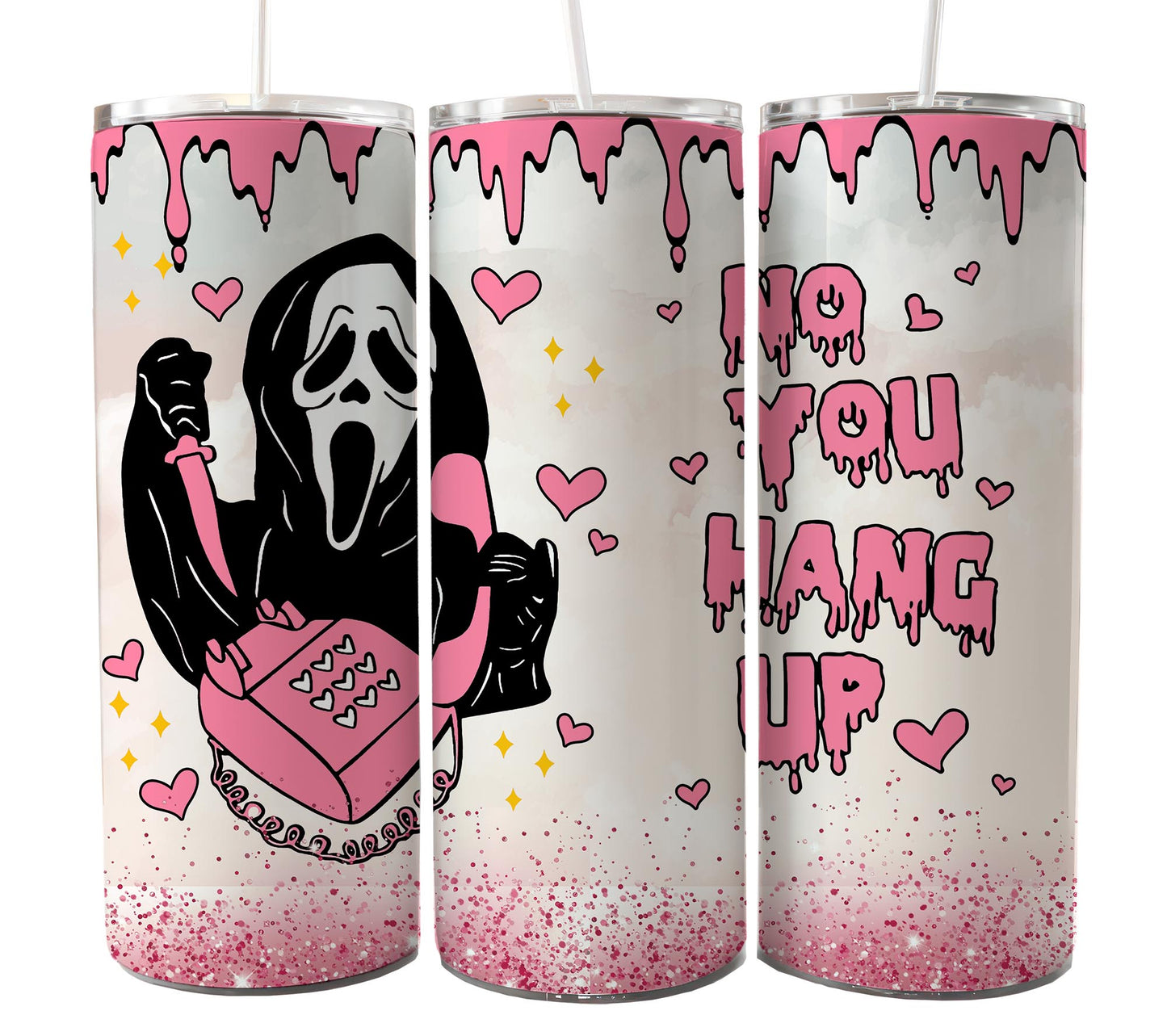 Bundle Horror Charaktere 20oz Skinny Tumbler Sublimation Designs Zeitung Horror Bundle Png Tumbler Straight Digital Download 2