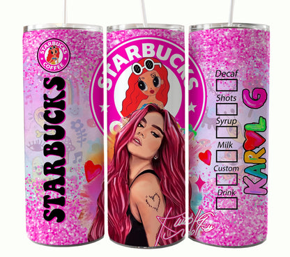 Karol 专辑 Tumbler，Karol Tumbler Wrap，Manana Sera Bonito PNG，Karol G 新专辑封面，Manana Sera Bonito，Pero Tu，kármika，Png