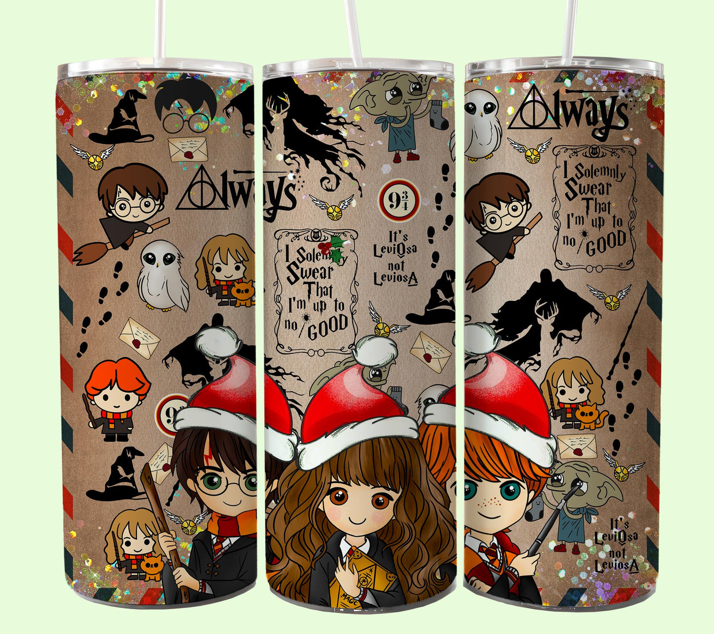 Magischer 20oz Tumbler Wrap PNG, HP Skinny Tumbler Sublimation, Zauberer Tumbler Png, Potterhead Tumbler Png, Hogwarts Wrap, Harry Magic Png