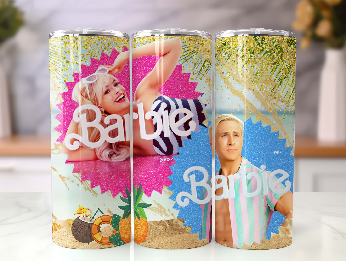 Barbie Tumbler Wrap, 20oz Straight Skinny Wrap, Sublimation Design, Cartoon Tumbler Design, Digital Download - PNG 21 - VartDigitals