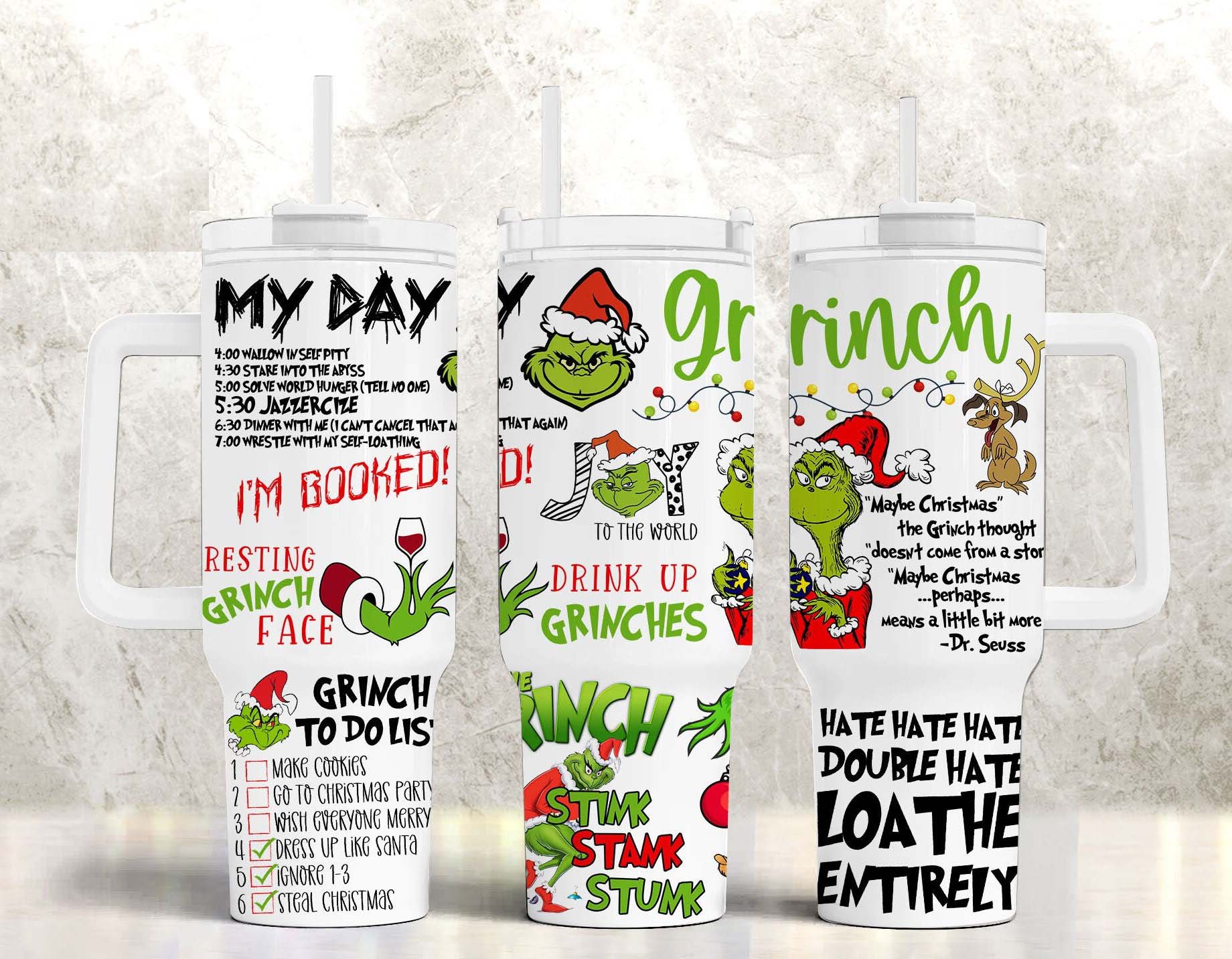 Christmas Tumbler Sublimation Designs, 40oz Handle Tumbler Wrap, Cartoon Funny Christmas Design, Merry Christmas Png, Christmas Tumbler - VartDigitals