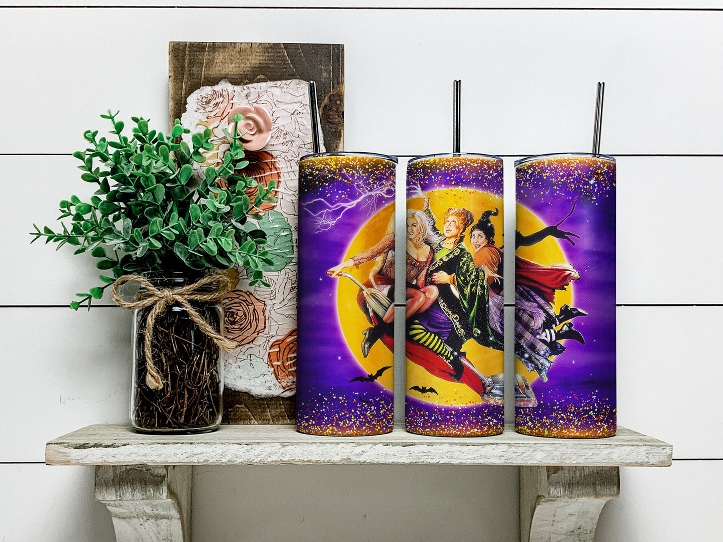 Bundle Hocus Pocus Tumbler, Halloween Tumbler 20oz Skinny Sublimation, HorrorFilm Tumbler Digitales Design, PNG Sofort Download