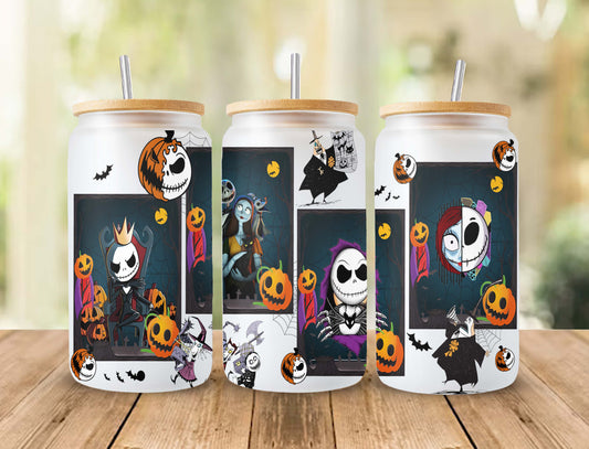 Scary Movie Nightmare Tumbler Wrap, 16oz Can Glass 25