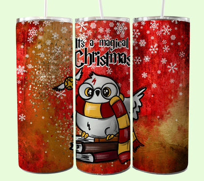 Magischer 20oz Tumbler Wrap PNG, HP Skinny Tumbler Sublimation, Zauberer Tumbler Png, Potterhead Tumbler Png, Hogwarts Wrap, Harry Magic Png