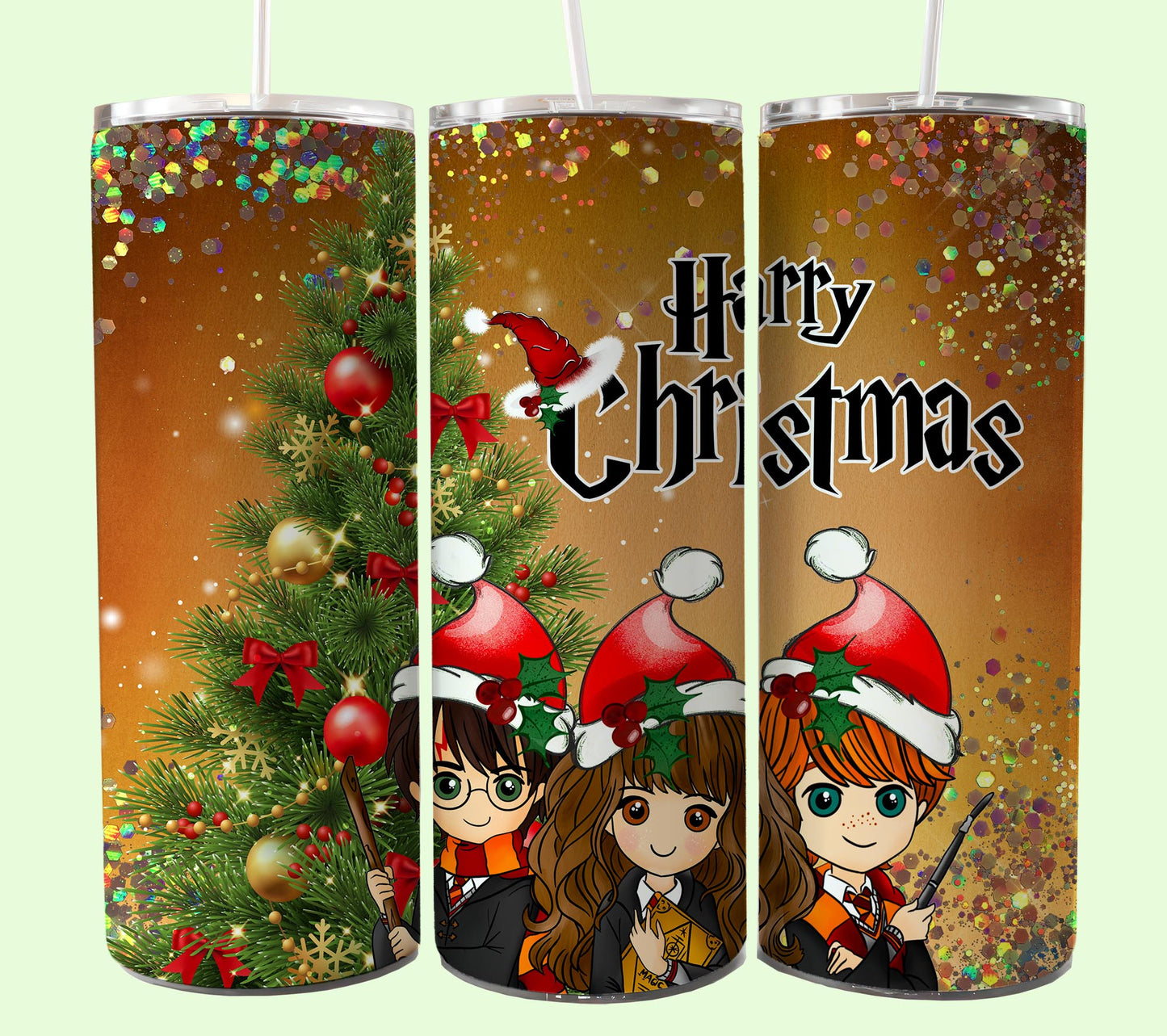 Magischer 20oz Tumbler Wrap PNG, HP Skinny Tumbler Sublimation, Zauberer Tumbler Png, Potterhead Tumbler Png, Hogwarts Wrap, Harry Magic Png