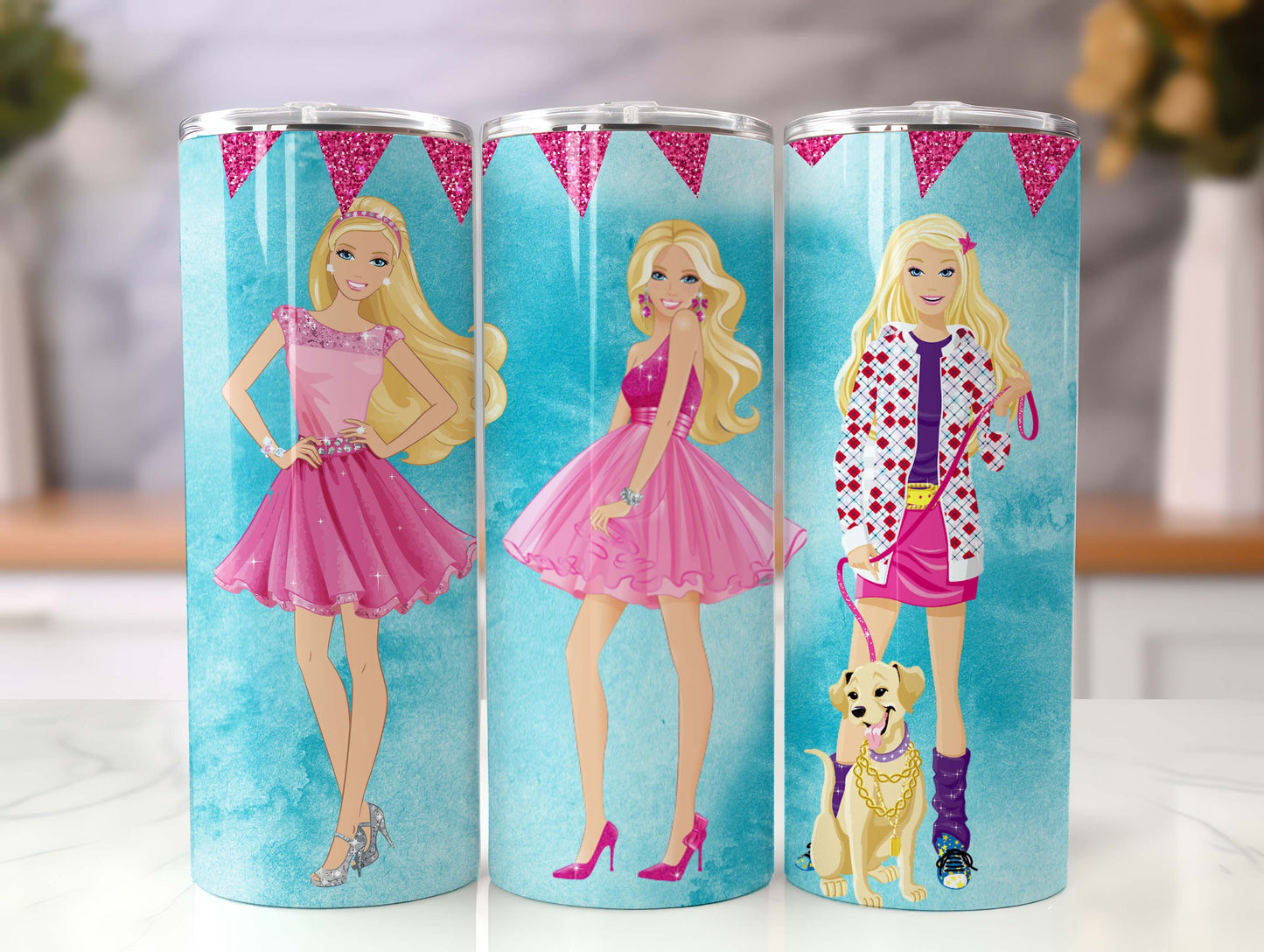 Barbie Tumbler Wrap, 20oz Straight Skinny Wrap, Sublimation Design, Cartoon Tumbler Design, Digital Download - PNG 29 - VartDigitals