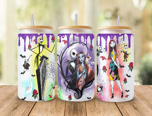 Scary Movie Nightmare Tumbler Wrap, 16oz Can Glass 29