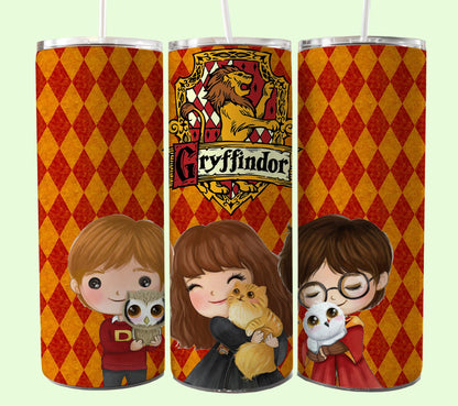 Magischer 20oz Tumbler Wrap PNG, HP Skinny Tumbler Sublimation, Zauberer Tumbler Png, Potterhead Tumbler Png, Hogwarts Wrap, Harry Magic Png