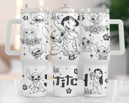 Bundle Cartoon-Figuren 40 oz Tumbler Wrap, Halloween Quencher Tumbler Sublimation, Cartoon Tumbler Png, Princess Wrap, Nightmare Scary