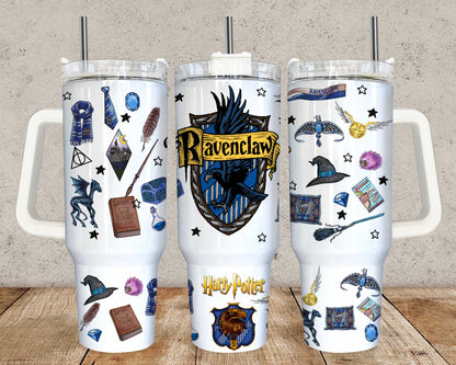 Magischer Zauberer 40oz Tumbler Wrap PNG, HP Quencher Tumbler Sublimation, Zauberer Tumbler Png, Potterhead Tumbler, Magic Wrap, Full Tumbler Wrap