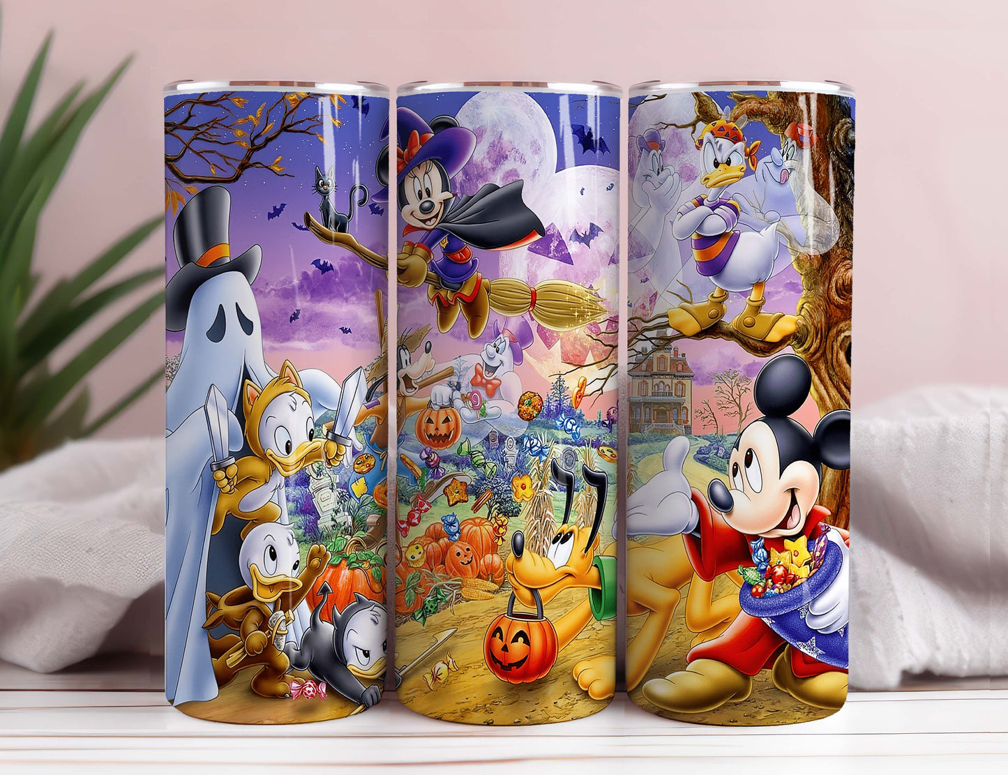 Cartoon-Becherdesign für 20-oz-Becher – Mickey-Becherfolie, Sublimationsdesign, gerade, kann für Sublimation und mehr verwendet werden! Halloween-Design 2