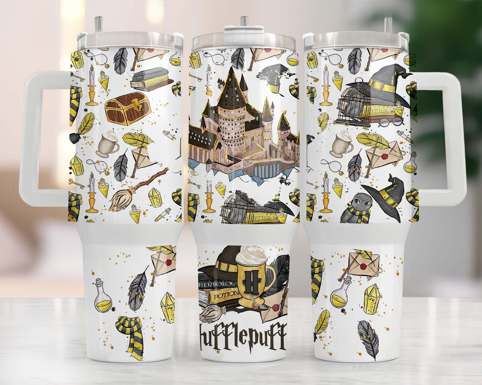 Magic 40 oz Tumbler Wrap PNG, HP Quencher Tumbler Sublimation, Wizard Houses Tumbler Png, Potterhead Tumbler Png, Hogwarts Wrap, Harry Magic 2 - VartDigitals