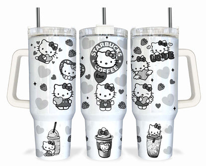 Bundle Cartoon-Figuren 40 oz Tumbler Wrap, Halloween Quencher Tumbler Sublimation, Cartoon Tumbler Png, Princess Wrap, Nightmare Scary