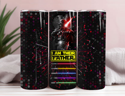 Best Dad in The Galaxy Father's Day 20 oz Skinny Tumbler Sublimation Wrap