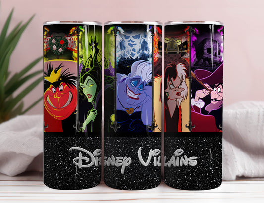 Bösewichte 20oz Skinny Tumbler Straight Sublimation Sofort Download Wrap Png, Cartoon Film Tumbler Wrap Png 2