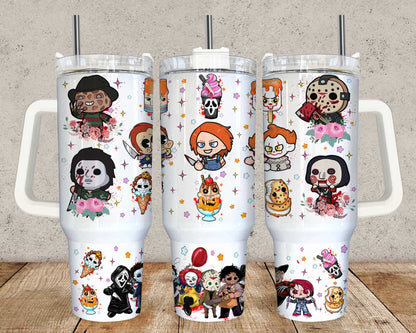 Horror 40oz Tumbler Wrap NEW 2