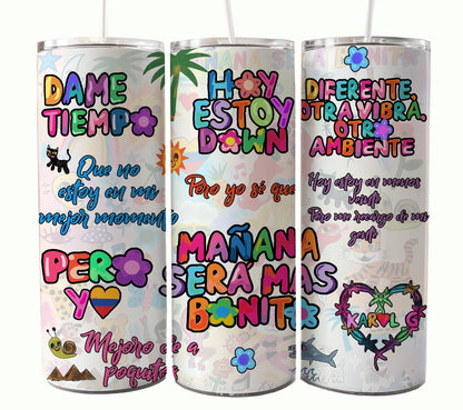 Karol 专辑 Tumbler，Karol Tumbler Wrap，Manana Sera Bonito PNG，Karol G 新专辑封面，Manana Sera Bonito，Pero Tu，kármika，Png