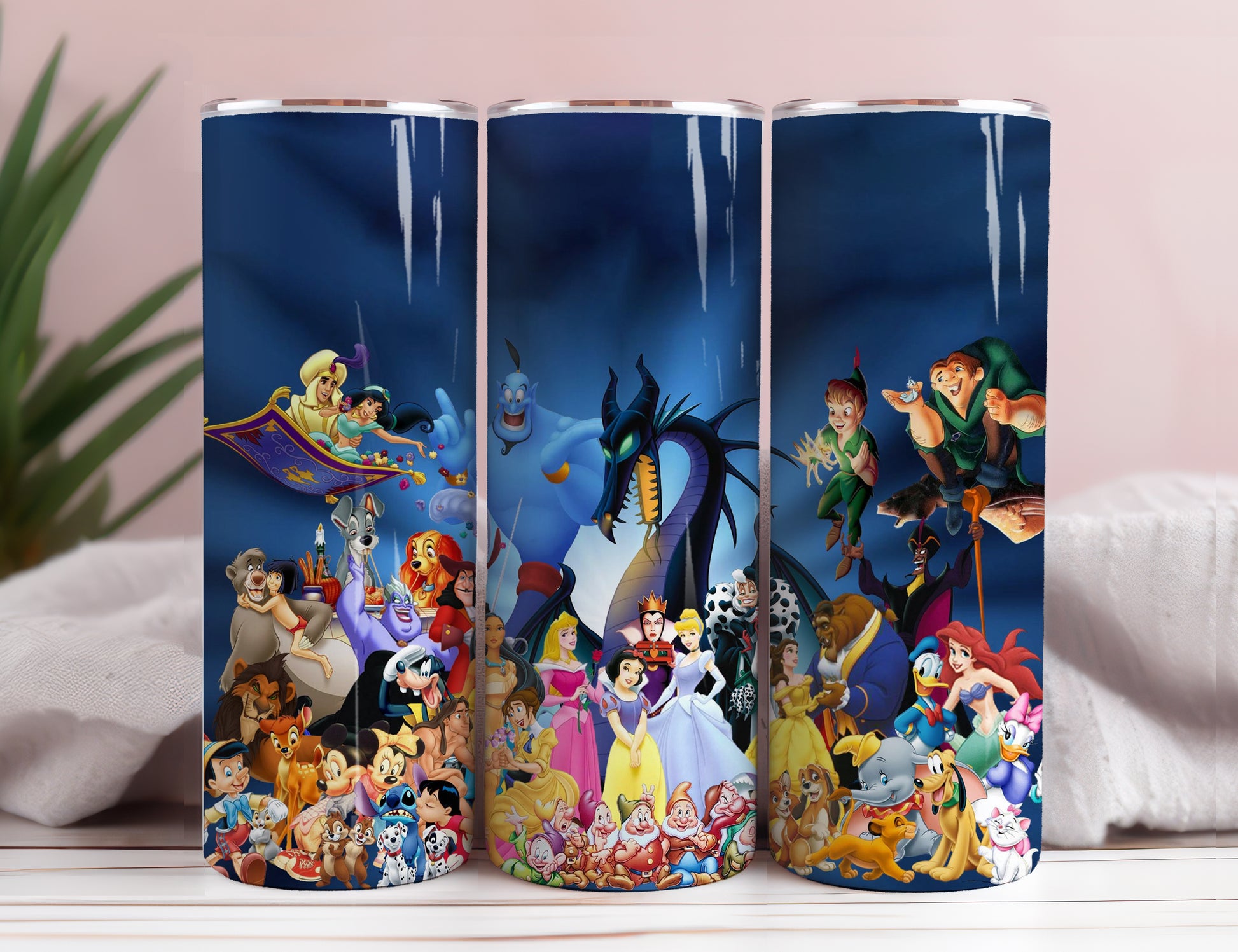 Disney Characters Mickey Mouse 20oz Skinny Tumbler Sublimation Cartoon Mickey Donald Pooh Disney Tumbler Disney Gift For Disney Lovers 2 - VartDigitals