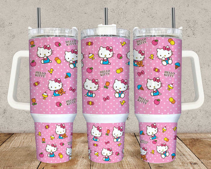 Hello Kitty Sanrio Tumbler - 20oz Kaffeebecher PNG Download für Sanrio Fans