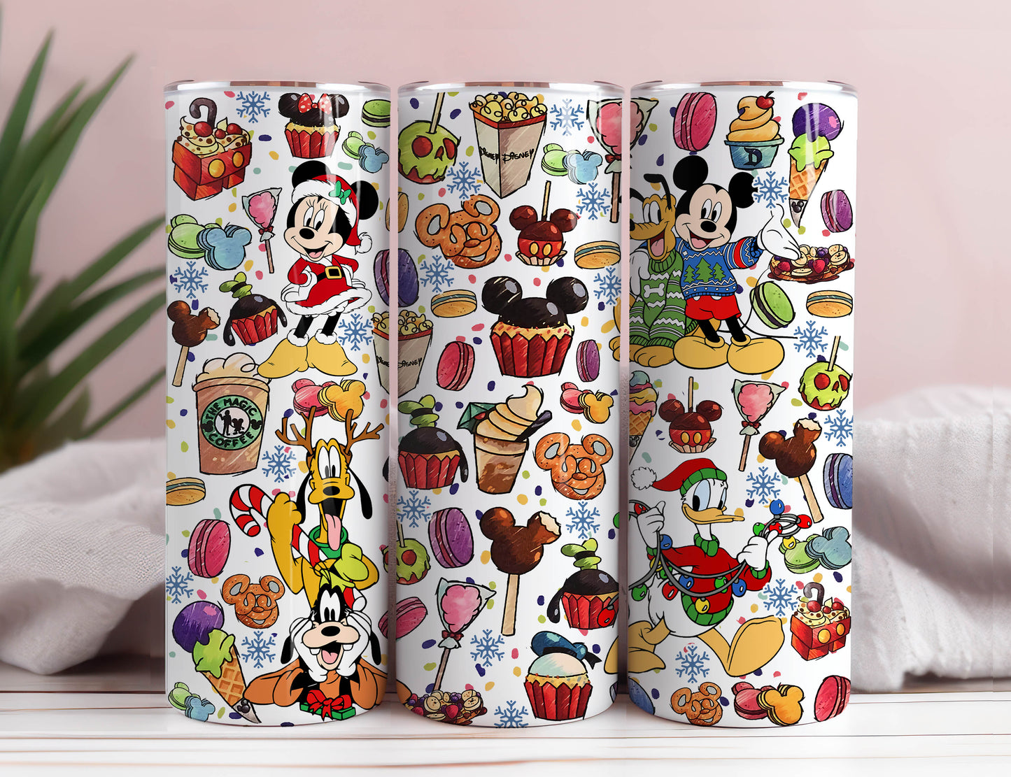 Characters Christmas Tumbler Wrap 20oz