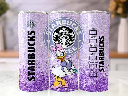 Bundle 20 oz Mickey und Freunde Starbucks Tumbler Wrap, Mickey Minnie Tumbler PNG, Baby Yoda Tumbler, Pooh Kaffee Tumbler Sublimation