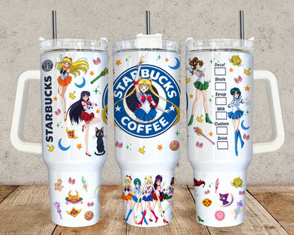 Girls Tumbler Wrap, Libbey 40oz Tumbler Design 1