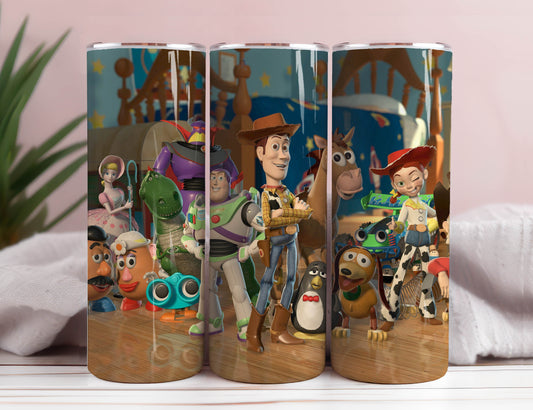 Story Friends Tumbler Wrap - 20oz Straight Skinny Wrap - Sublimationsdesign - Sublimationsdesign Digitaler Download - PNG 2