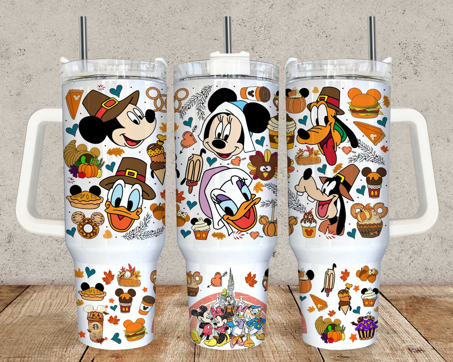 Bundle Cartoon-Figuren 40 oz Tumbler Wrap, Halloween Quencher Tumbler Sublimation, Cartoon Tumbler Png, Princess Wrap, Nightmare Scary