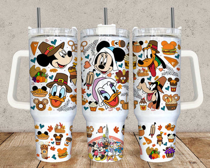 Bundle Cartoon-Figuren 40 oz Tumbler Wrap, Halloween Quencher Tumbler Sublimation, Cartoon Tumbler Png, Princess Wrap, Nightmare Scary