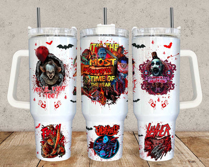 Horror 40oz Tumbler Wrap NEW 1