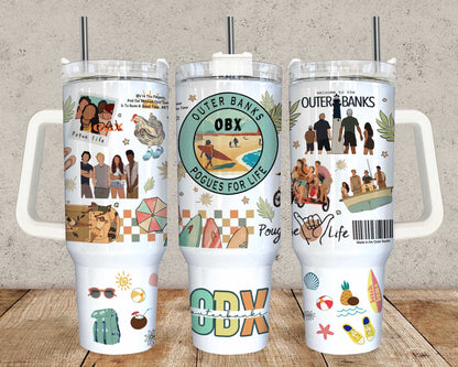 Outer Banks Pogue Life Tumbler Wrap, Paradies auf Erden Tumbler, Outer Banks Skinny Tumbler, 20oz Skinny Straight, Sofortiger Download