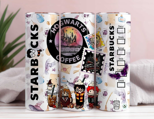 Hogwarts Harry Wizard Tumbler Wrap Bundle, Hogwarts Häuser 20oz Skinny Tumbler Wrap, Straight Sublimation Tumbler PNG, Magic Movie 2