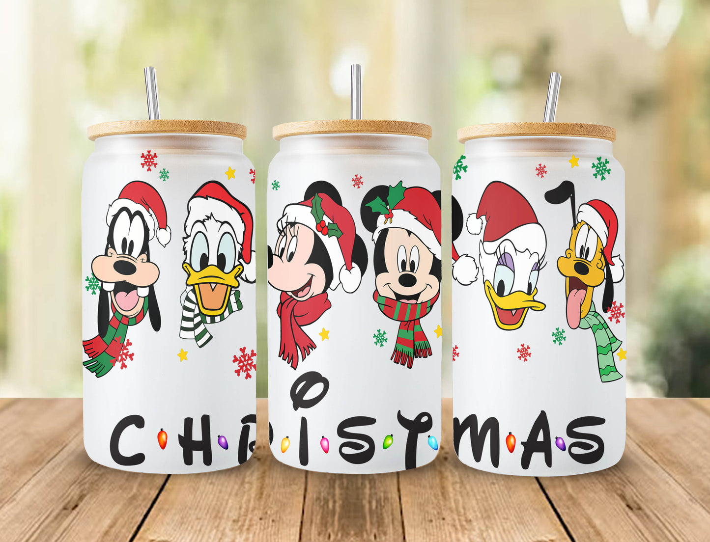 Cartoon Weihnachten 16oz Libbey Dose Cartoon PNG, 16oz Glasdosenverpackung, 16oz Libbey Dosenglas, Weihnachtsbecherverpackung, Vollglasdosenverpackung 2