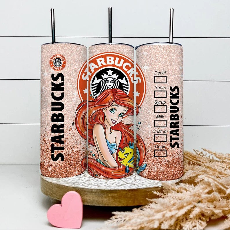 Bundle 20 oz Princess Starbucks Tumbler Wrap, Princess Tumbler PNG, Snow White Tumbler, Cinderella Coffee Tumbler Sublimation, Princess Wrap - VartDigitals