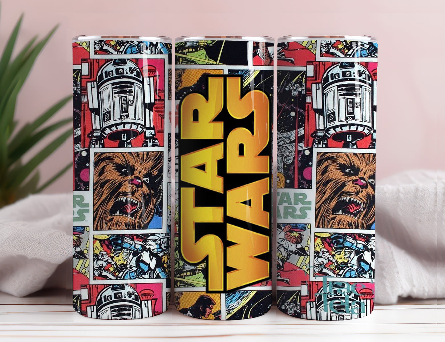 Star Wars Tumbler Wrap, 20 oz Skinny Tumbler Sublimation Design, Tumbler Wrap Design, Sofortiger digitaler Download PNG 2