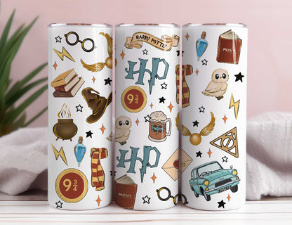 Harry Tumbler Wrap, 20oz Skinny Tumbler, Zauberer Tumbler Wrap, Harry Tumbler, Skinny Tumbler Wrap, Full Tumbler Wrap, Png Download