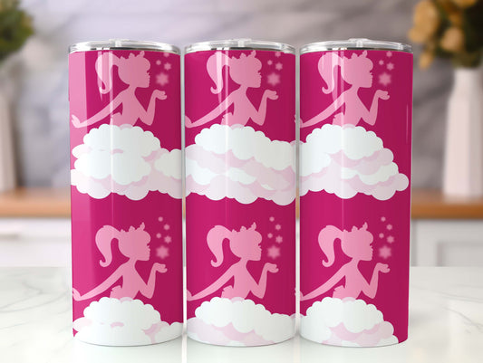 Barbie Tumbler Wrap, 20oz Straight Skinny Wrap, Sublimation Design, Cartoon Tumbler Design, Digital Download - PNG 32 - VartDigitals