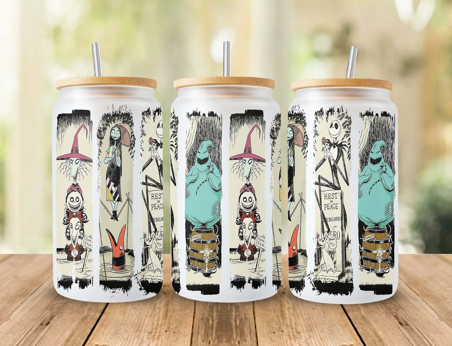 Scary Movie Nightmare Tumbler Wrap, 16oz Can Glass 33