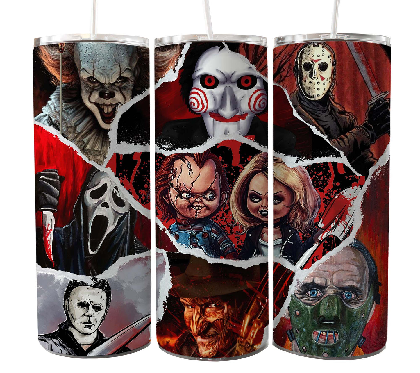 60+ Bundle 20oz Tumbler Wrap Halloween CT06