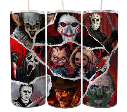 60+ Bundle 20oz Tumbler Wrap Halloween CT06