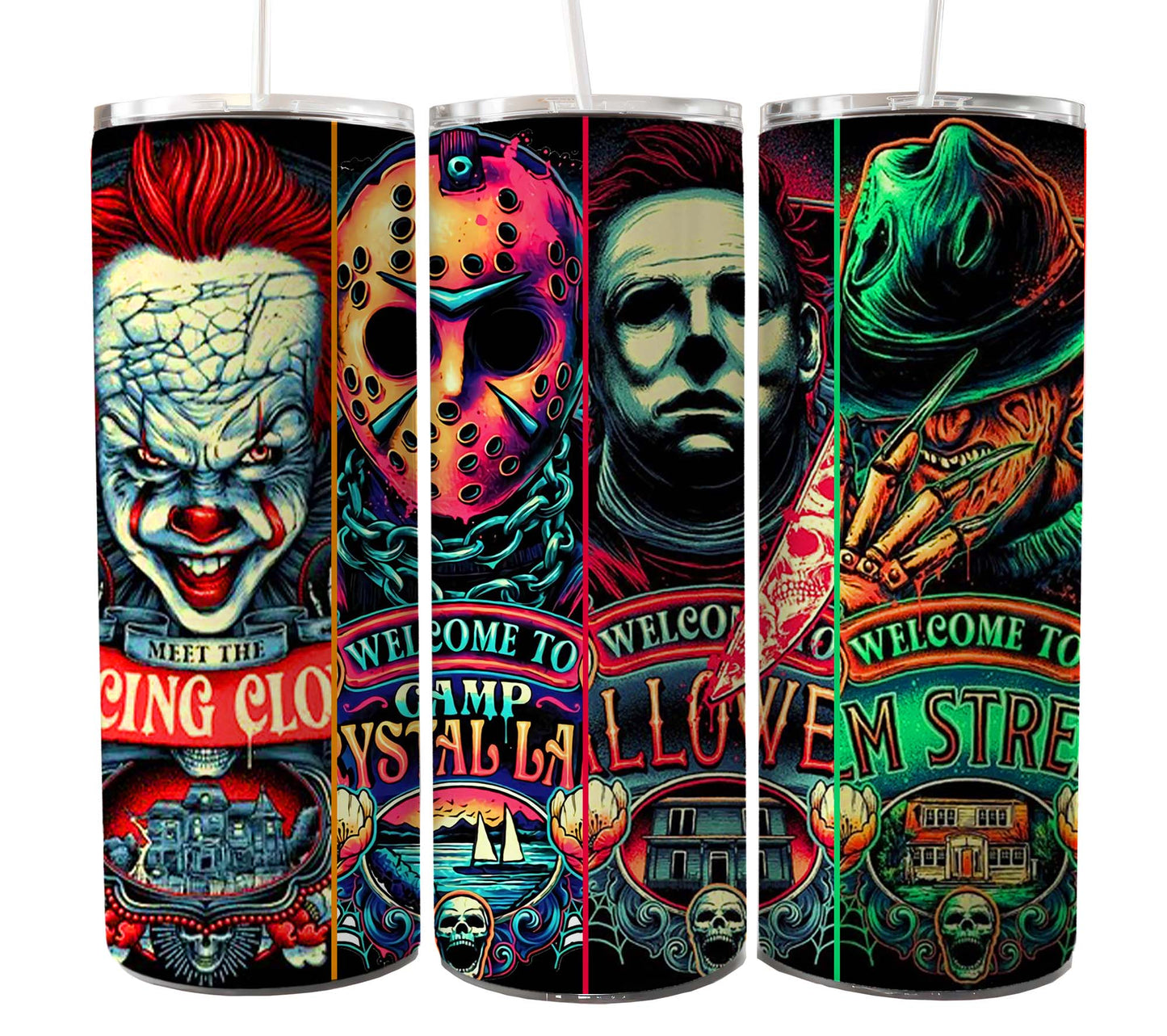 60+ Bundle 20oz Tumbler Wrap Halloween CT06