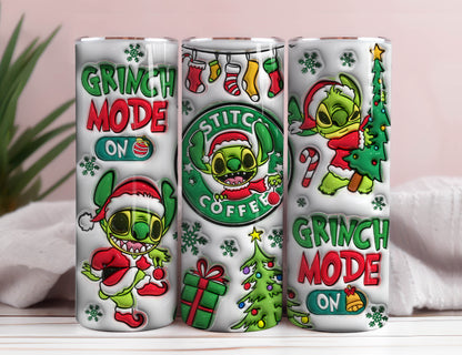 3D aufgeblasener Weihnachtskaffeebecher, Puffy Christmas, Cartoon Christmas Png, 20oz Tumbler, Christmas Vibes, Funny Christmas, Png Download