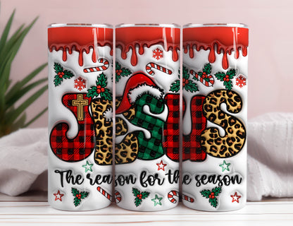 3D Inflated Tumbler Wrap, Faith Christmas The Season