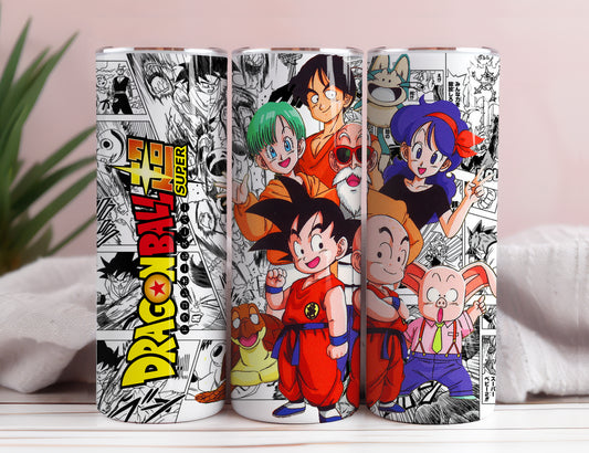 Cartoon Tumbler Bundle Wrap, Comic Tumbler, 20oz Skinny Straight, Goku Tumbler Wrap, Tumbler Sublimation, Anime Dragon Png, Png bundle, Png 3 - VartDigitals