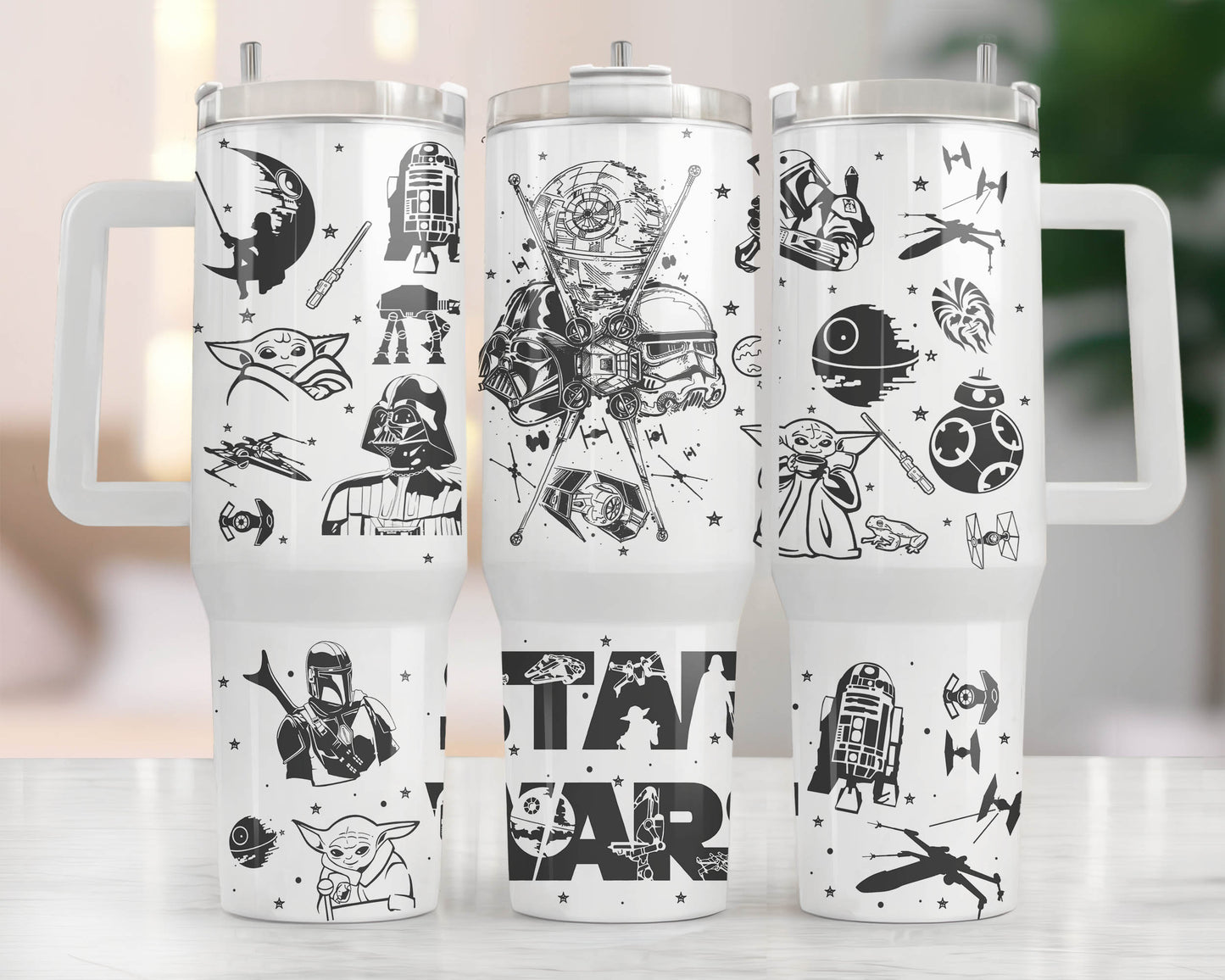 Bundle Cartoon-Figuren 40 oz Tumbler Wrap, Halloween Quencher Tumbler Sublimation, Cartoon Tumbler Png, Princess Wrap, Nightmare Scary