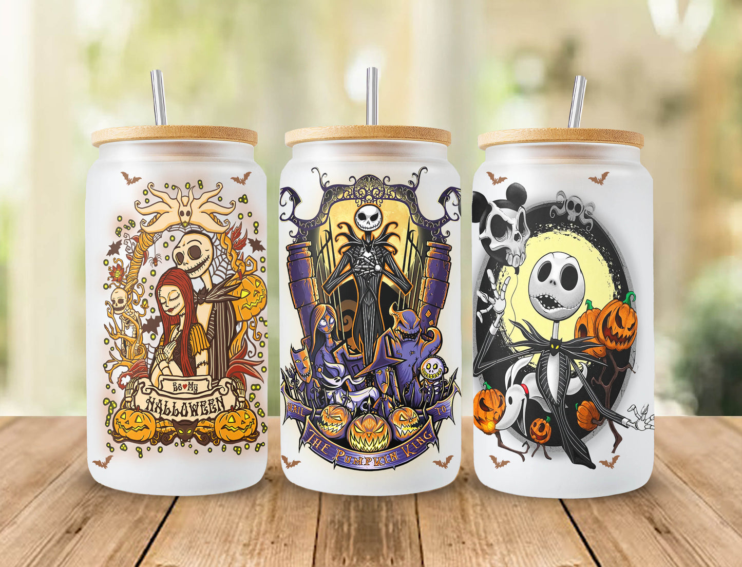 Halloween Bundle 16oz Libbey Dose Cartoon PNG, 16oz Glasdosenverpackung, 16oz Libbey Dosenglas, Catoon Kinder Tumbler Wrap, Vollglasdosenverpackung 3