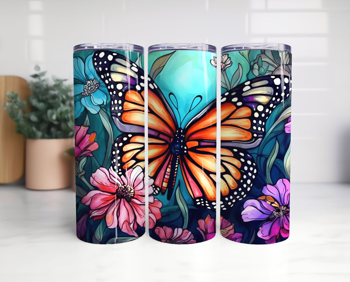 24 PNG TUMBLER Colorful Animals and Plants design 20oz Tumbler 2, PNG download - VartDigitals