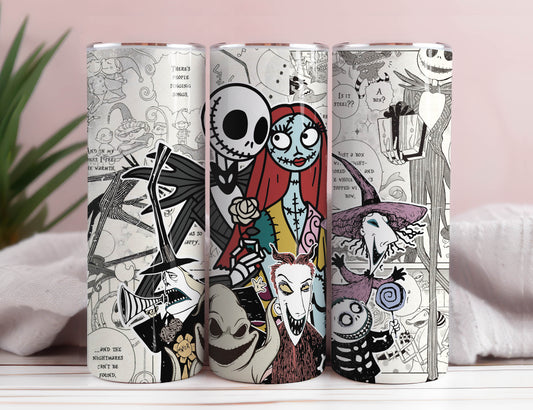 SK 20oz Skinny Tumbler Sublimation Designs, Halloween Tumbler Png