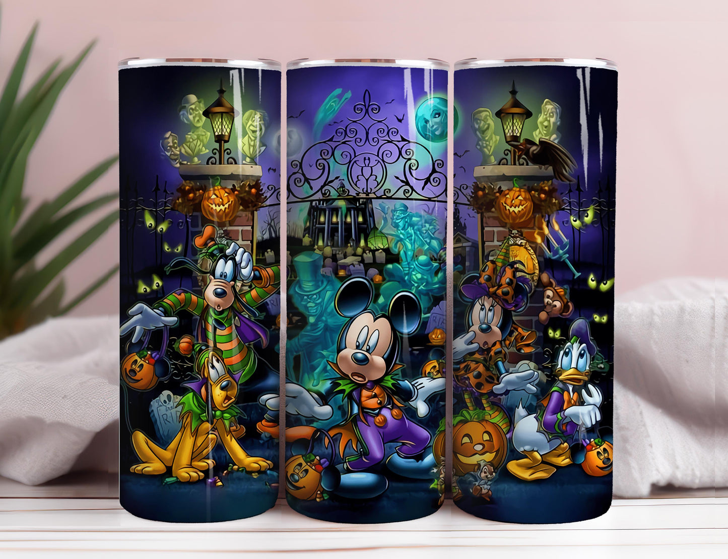 Cartoon-Becherdesign für 20-oz-Becher – Mickey-Becherfolie, Sublimationsdesign, gerade, kann für Sublimation und mehr verwendet werden! Halloween-Design 3